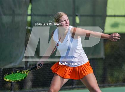 Thumbnail 1 in NCHSAA 3A Tennis Doubles Final photogallery.