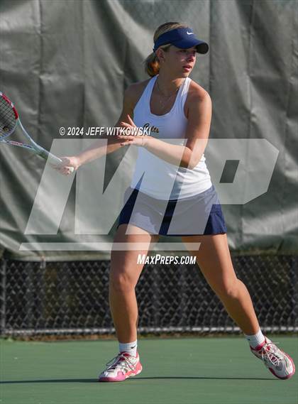 Thumbnail 2 in NCHSAA 3A Tennis Doubles Final photogallery.