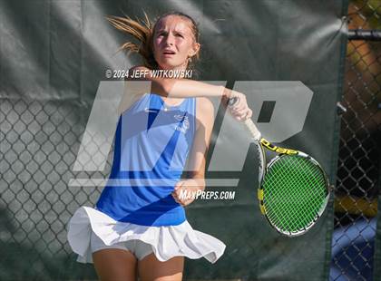 Thumbnail 2 in NCHSAA 3A Tennis Doubles Final photogallery.