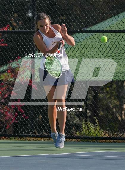 Thumbnail 3 in NCHSAA 3A Tennis Doubles Final photogallery.