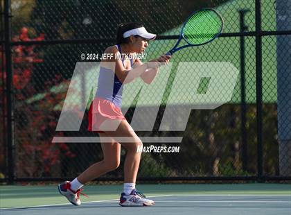 Thumbnail 1 in NCHSAA 3A Tennis Doubles Final photogallery.