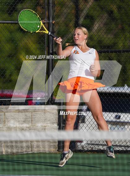Thumbnail 1 in NCHSAA 3A Tennis Doubles Final photogallery.