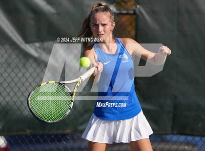 Thumbnail 1 in NCHSAA 3A Tennis Doubles Final photogallery.