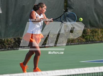 Thumbnail 3 in NCHSAA 3A Tennis Doubles Final photogallery.