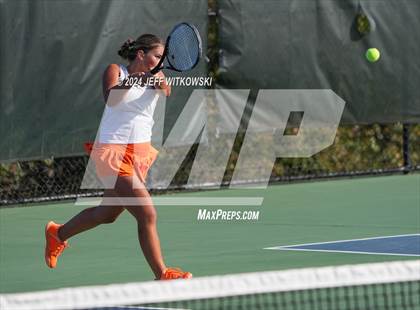 Thumbnail 1 in NCHSAA 3A Tennis Doubles Final photogallery.
