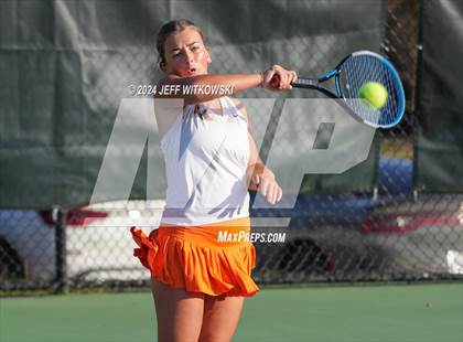 Thumbnail 1 in NCHSAA 3A Tennis Doubles Final photogallery.