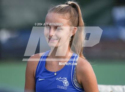 Thumbnail 3 in NCHSAA 3A Tennis Doubles Final photogallery.