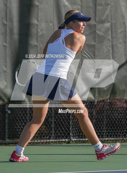 Thumbnail 2 in NCHSAA 3A Tennis Doubles Final photogallery.