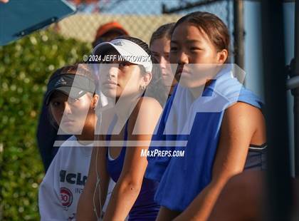Thumbnail 1 in NCHSAA 3A Tennis Doubles Final photogallery.