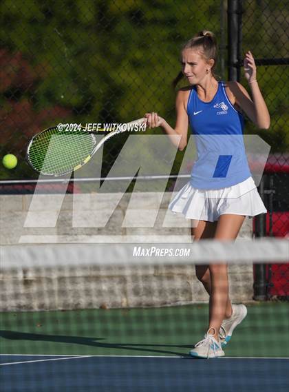 Thumbnail 3 in NCHSAA 3A Tennis Doubles Final photogallery.