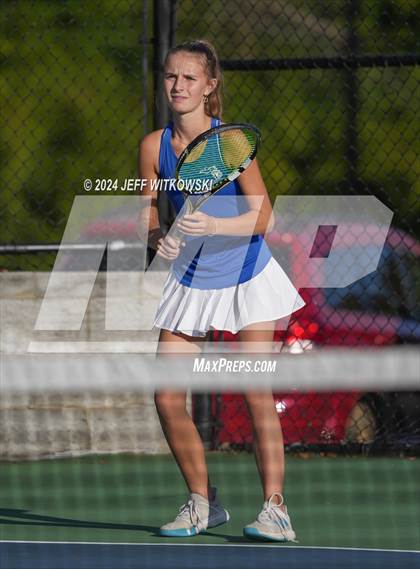 Thumbnail 3 in NCHSAA 3A Tennis Doubles Final photogallery.