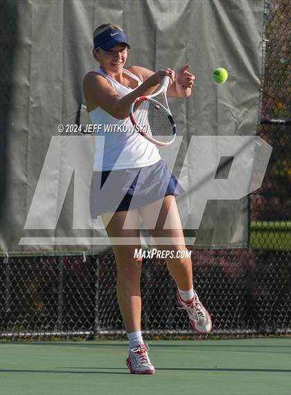Thumbnail 1 in NCHSAA 3A Tennis Doubles Final photogallery.