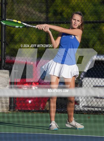 Thumbnail 2 in NCHSAA 3A Tennis Doubles Final photogallery.