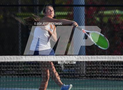Thumbnail 1 in NCHSAA 3A Tennis Doubles Final photogallery.