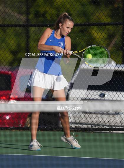 Thumbnail 2 in NCHSAA 3A Tennis Doubles Final photogallery.