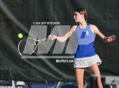 Thumbnail 1 in NCHSAA 3A Tennis Doubles Final photogallery.