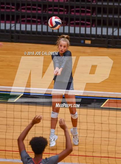 Thumbnail 1 in Boerne-Champion vs Lee [Robert E.] (NEISD Volleyball Tournament) photogallery.