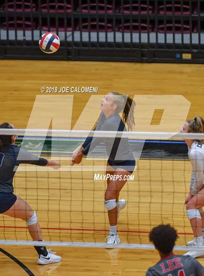 Thumbnail 1 in Boerne-Champion vs Lee [Robert E.] (NEISD Volleyball Tournament) photogallery.