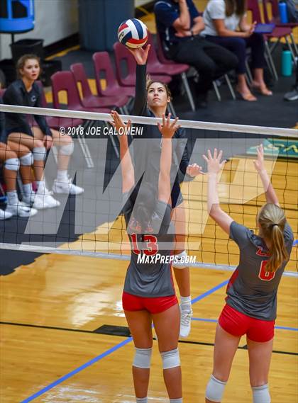 Thumbnail 3 in Boerne-Champion vs Lee [Robert E.] (NEISD Volleyball Tournament) photogallery.