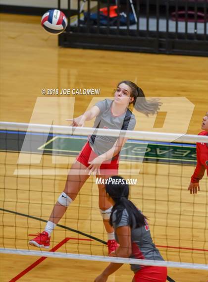 Thumbnail 2 in Boerne-Champion vs Lee [Robert E.] (NEISD Volleyball Tournament) photogallery.
