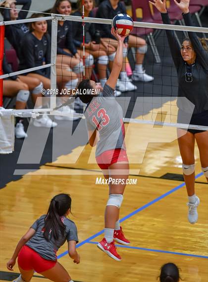 Thumbnail 2 in Boerne-Champion vs Lee [Robert E.] (NEISD Volleyball Tournament) photogallery.