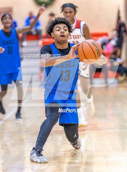 Thumbnail 2 in Half Hollow Hills East vs Eagle Academy (Gary Charles Hoops Classic)  photogallery.