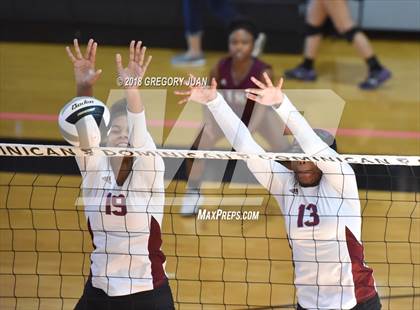 Thumbnail 1 in De La Salle vs Notre Dame (Catholic League Tournament) photogallery.