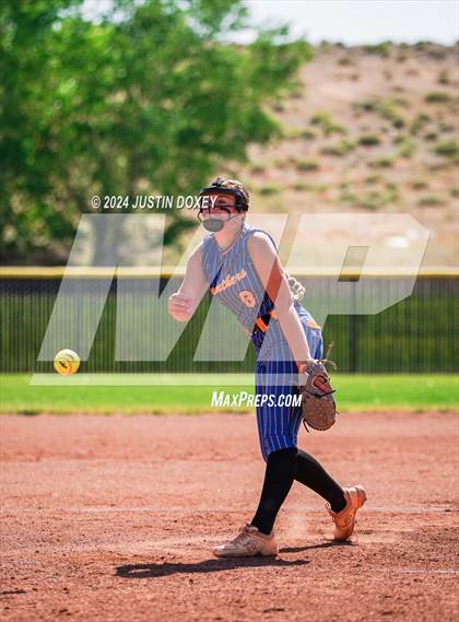 Thumbnail 2 in Coleville vs. Pahranagat Valley (NIAA Class 1A State Playoff Final) photogallery.
