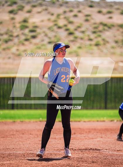 Thumbnail 1 in Coleville vs. Pahranagat Valley (NIAA Class 1A State Playoff Final) photogallery.