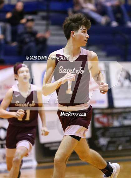 Thumbnail 2 in Perrin-Whitt vs. Saint Jo (UIL Basketball 1A D1 Region 3 Bi-District) photogallery.