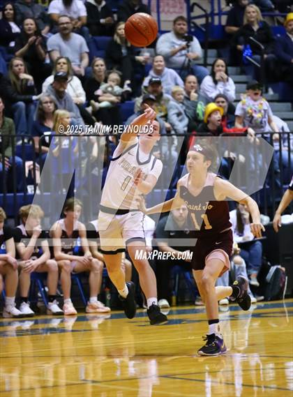 Thumbnail 2 in Perrin-Whitt vs. Saint Jo (UIL Basketball 1A D1 Region 3 Bi-District) photogallery.