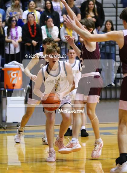 Thumbnail 3 in Perrin-Whitt vs. Saint Jo (UIL Basketball 1A D1 Region 3 Bi-District) photogallery.