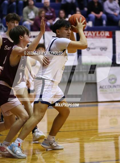 Thumbnail 1 in Perrin-Whitt vs. Saint Jo (UIL Basketball 1A D1 Region 3 Bi-District) photogallery.