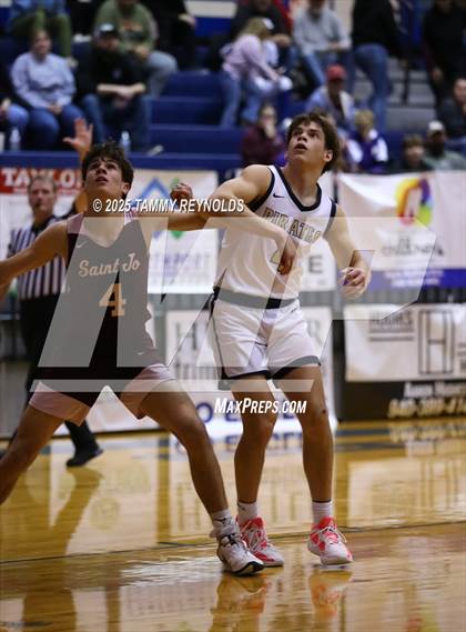 Thumbnail 3 in Perrin-Whitt vs. Saint Jo (UIL Basketball 1A D1 Region 3 Bi-District) photogallery.