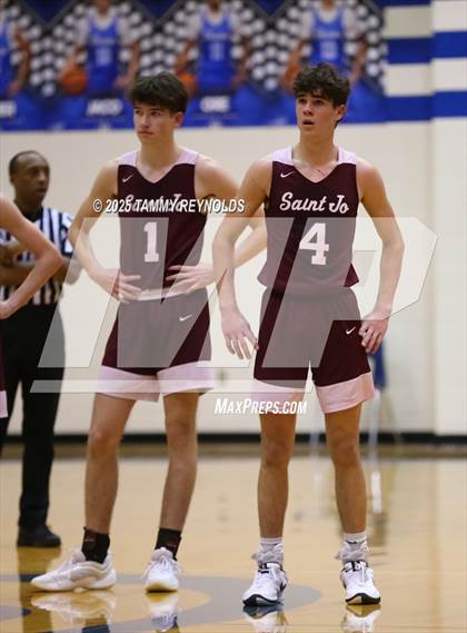 Thumbnail 2 in Perrin-Whitt vs. Saint Jo (UIL Basketball 1A D1 Region 3 Bi-District) photogallery.