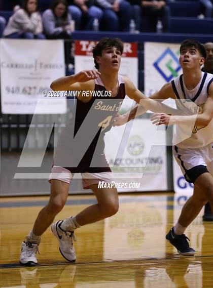 Thumbnail 1 in Perrin-Whitt vs. Saint Jo (UIL Basketball 1A D1 Region 3 Bi-District) photogallery.
