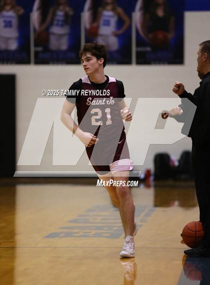 Thumbnail 3 in Perrin-Whitt vs. Saint Jo (UIL Basketball 1A D1 Region 3 Bi-District) photogallery.