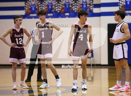 Thumbnail 1 in Perrin-Whitt vs. Saint Jo (UIL Basketball 1A D1 Region 3 Bi-District) photogallery.