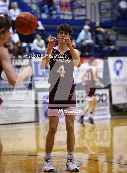 Thumbnail 2 in Perrin-Whitt vs. Saint Jo (UIL Basketball 1A D1 Region 3 Bi-District) photogallery.