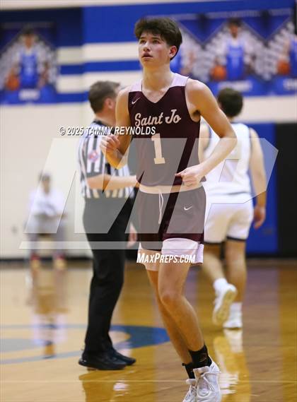 Thumbnail 2 in Perrin-Whitt vs. Saint Jo (UIL Basketball 1A D1 Region 3 Bi-District) photogallery.