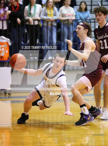 Thumbnail 3 in Perrin-Whitt vs. Saint Jo (UIL Basketball 1A D1 Region 3 Bi-District) photogallery.