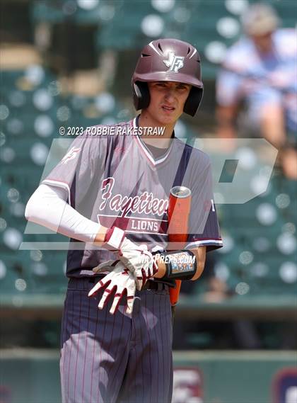 Thumbnail 3 in Nazareth vs. Fayetteville (UIL 1A Baseball State Semifinal) photogallery.