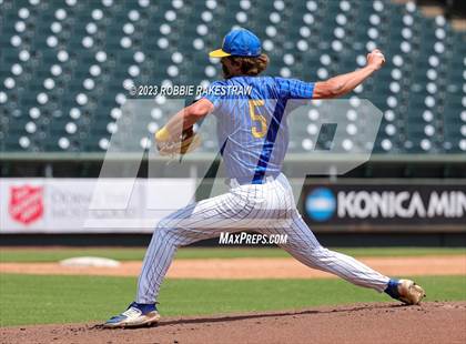 Thumbnail 3 in Nazareth vs. Fayetteville (UIL 1A Baseball State Semifinal) photogallery.