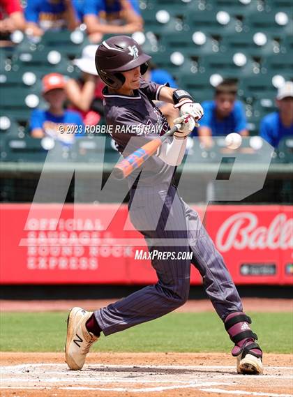 Thumbnail 2 in Nazareth vs. Fayetteville (UIL 1A Baseball State Semifinal) photogallery.