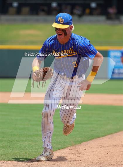 Thumbnail 3 in Nazareth vs. Fayetteville (UIL 1A Baseball State Semifinal) photogallery.