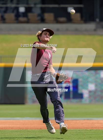 Thumbnail 2 in Nazareth vs. Fayetteville (UIL 1A Baseball State Semifinal) photogallery.