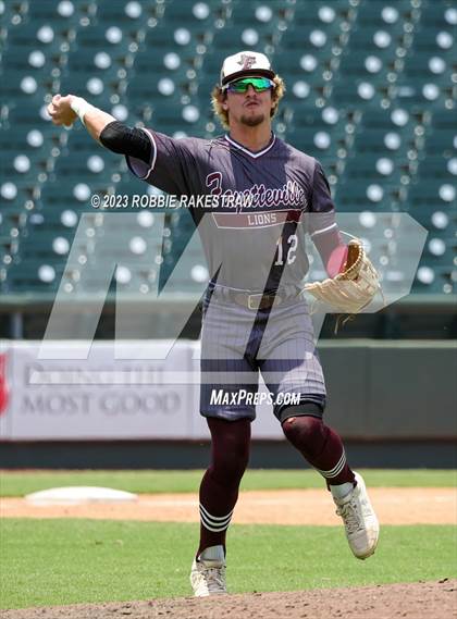 Thumbnail 1 in Nazareth vs. Fayetteville (UIL 1A Baseball State Semifinal) photogallery.