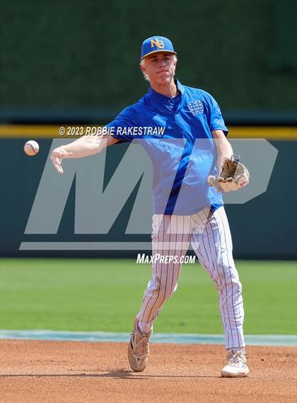 Thumbnail 1 in Nazareth vs. Fayetteville (UIL 1A Baseball State Semifinal) photogallery.