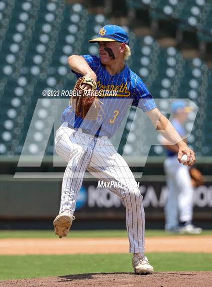 Thumbnail 3 in Nazareth vs. Fayetteville (UIL 1A Baseball State Semifinal) photogallery.