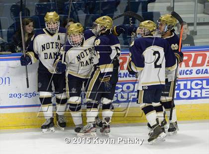 Thumbnail 2 in Boston College High vs. Notre Dame Catholic (Notre Dame New Year's Invitational Final) photogallery.